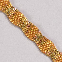 Gold Iris Triangle Wave Bracelet